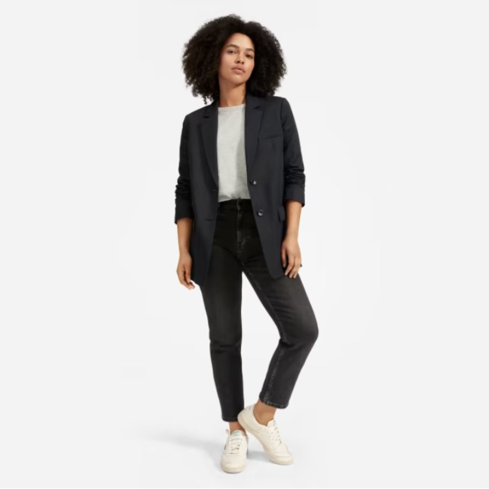 Everlane Cotton-Linen Blazer